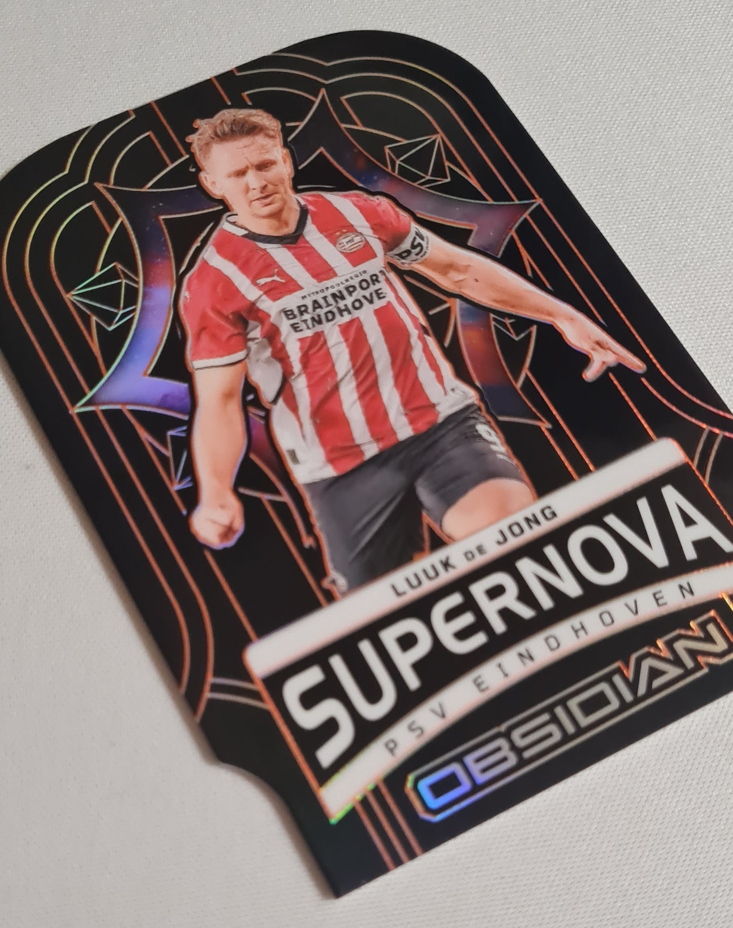 Luuk de Jong - 2024/25 Panini Obsidian Soccer PSV Eindhoven Supernova #9 Die Cut /75