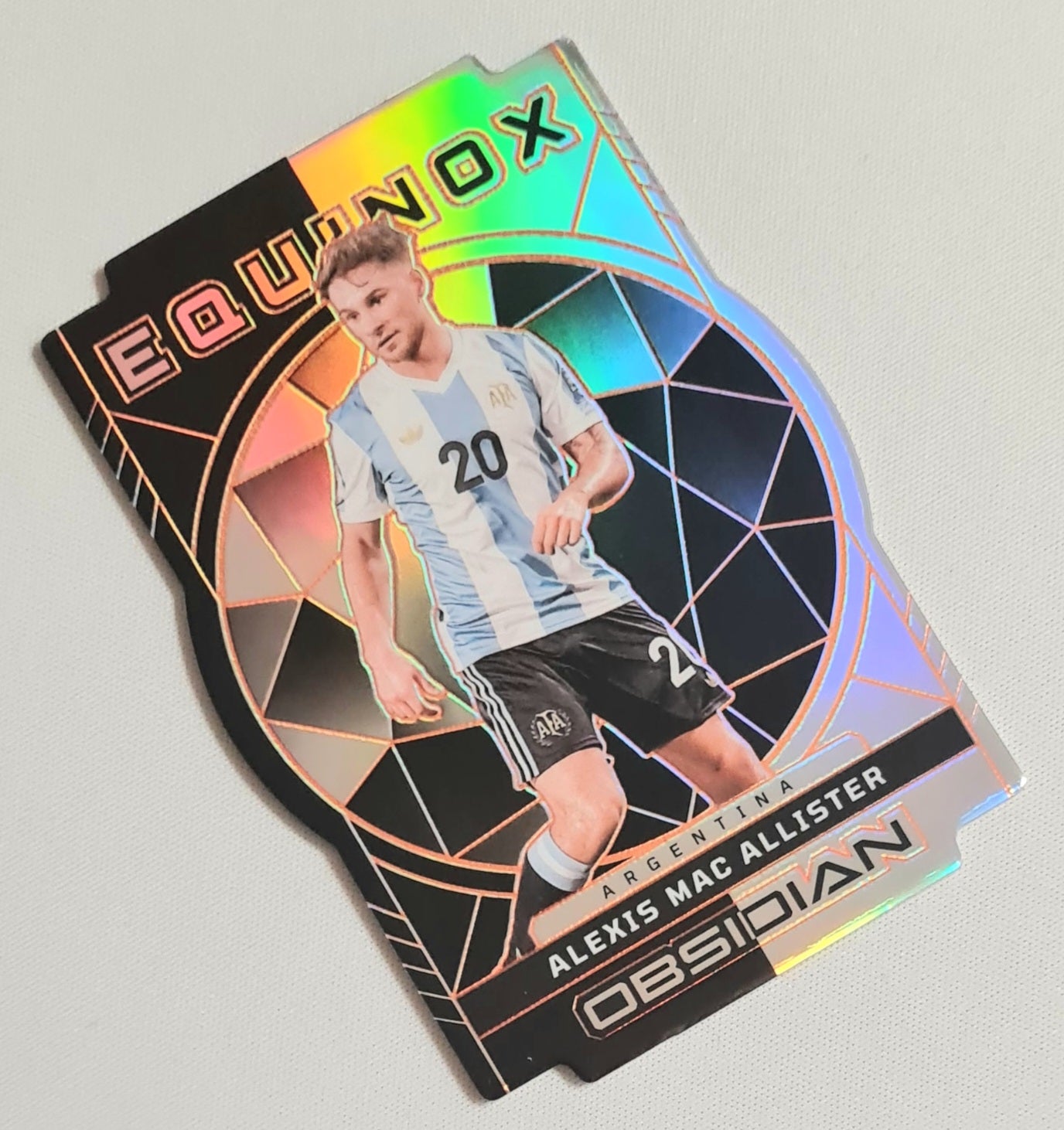 Alexis Mac Allister - 2024/25 Panini Obsidian Soccer National Team Argentina Equinox #15 Die Cut /75