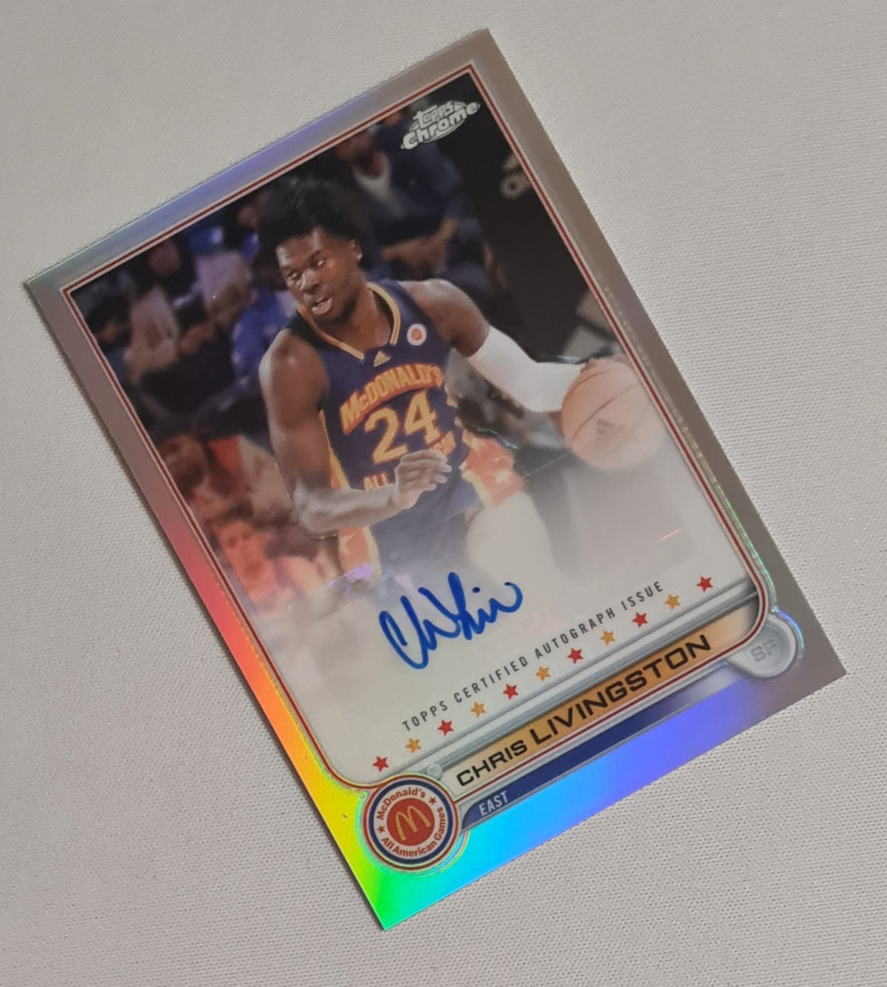 Chris Livingston - 2022 Topps Chrome Mc Donald's East #CA-CL /Autograph