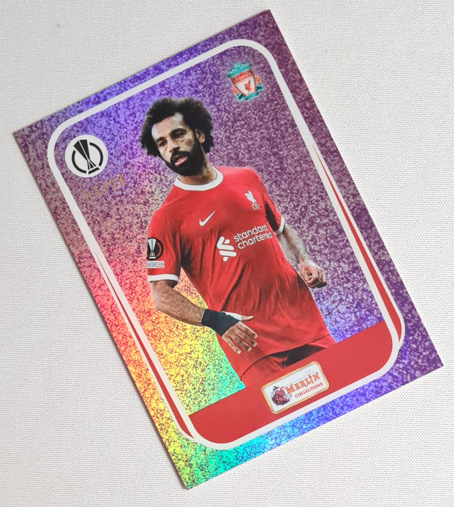Mohamed Salah - 2023 Topps Merlin Heritage Most Wanted Liverpool FC #093 Purple /99