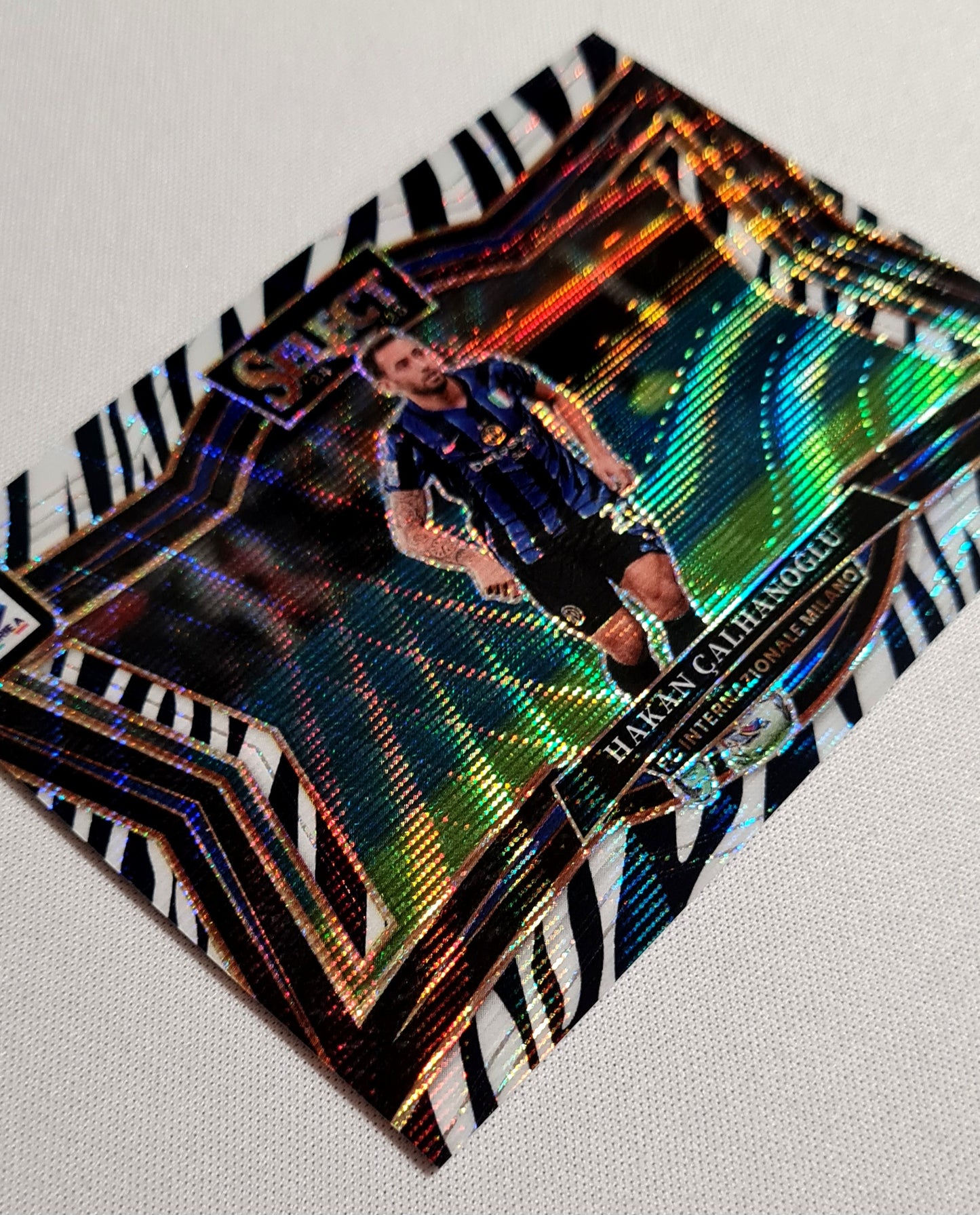 Hakan Calhanoglu - 2024/25 Panini Select Serie A Soccer FC Internazionale Milano #208 Field Level Zebra Prizm SSP