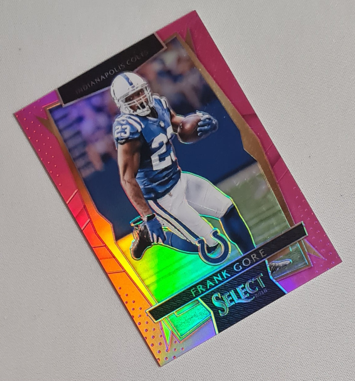 Frank Gore - 2016 Panini Select Football NFL Indianapolis Colts #92 Pink Refractor /15