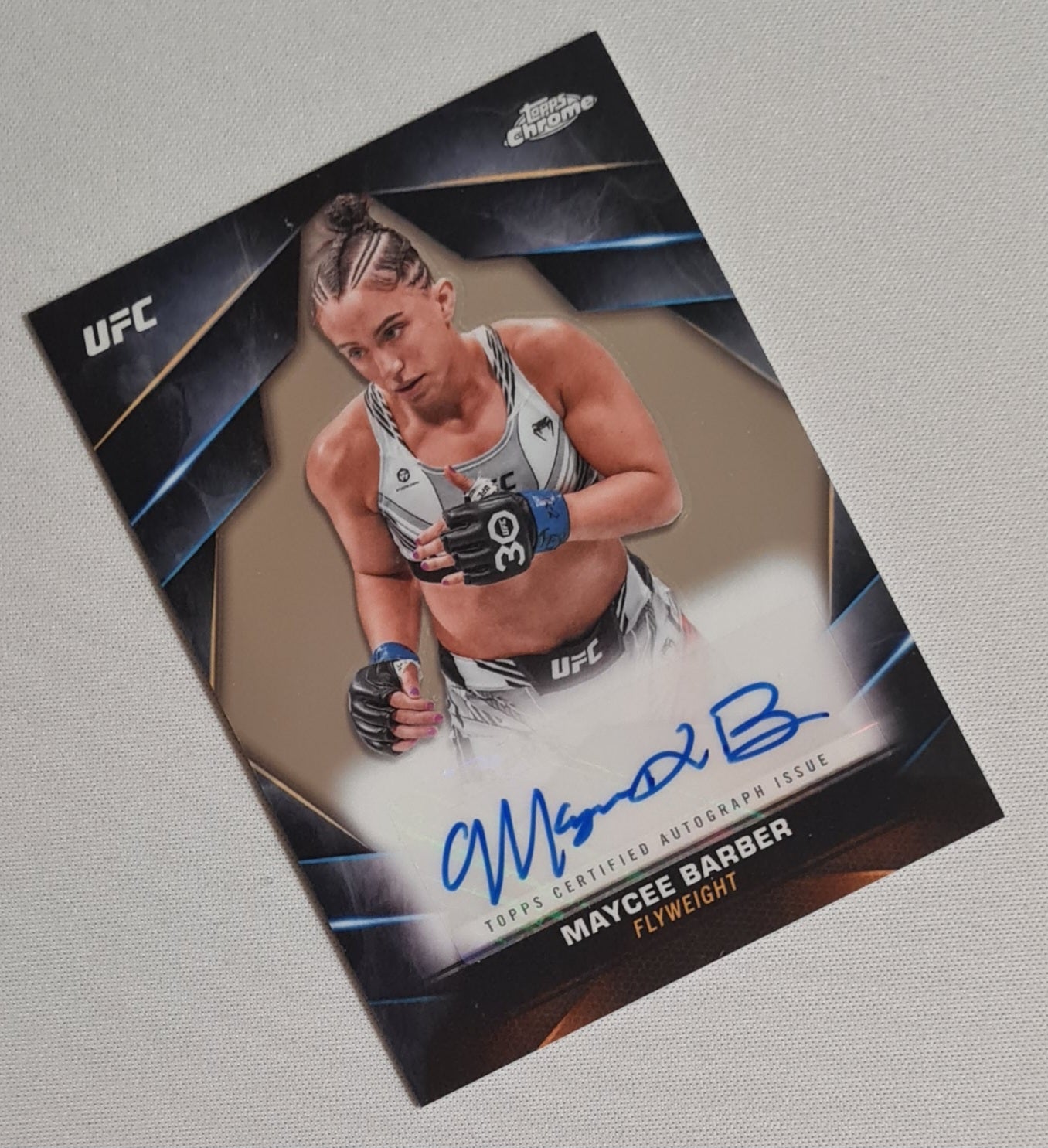 Maycee Barber - 2024 Topps Chrome UFA Fighter Flyweight #CVA-MBA /Autograph