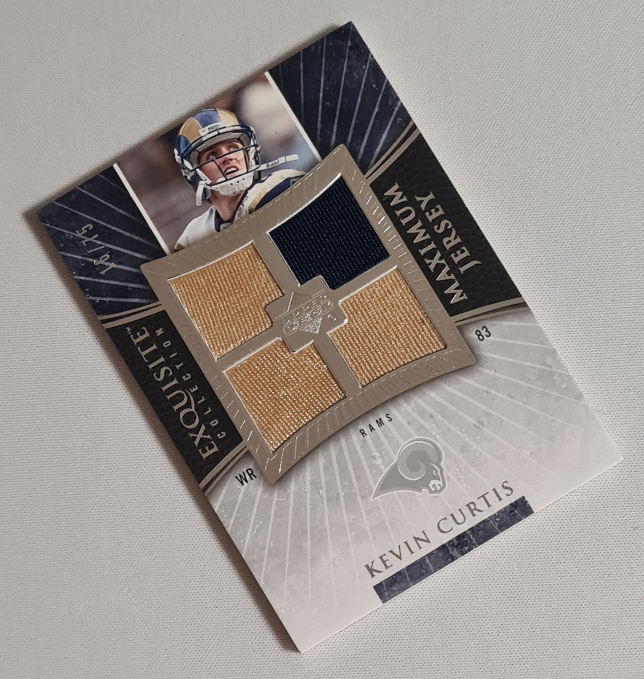 Kevin Curtis - 2006 Upper Deck Exquisite Collection Maximum Jersey NFL Rams #XXL-CU /Game-used! /75