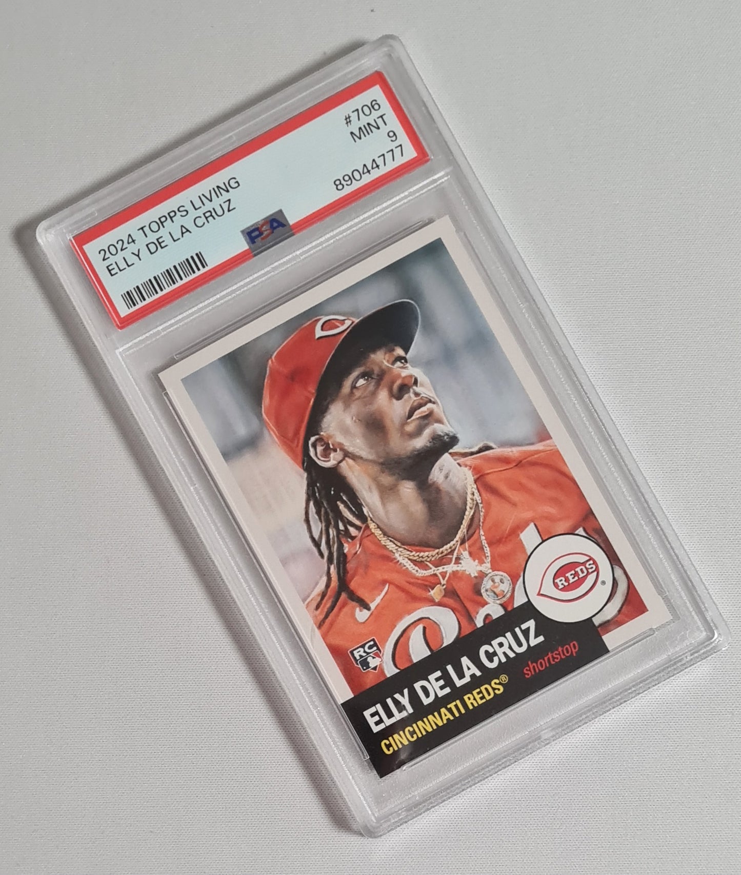 Elly De La Cruz - 2024 Topps Living MLB Cincinnati Reds (RC) #706 PSA 9 MINT