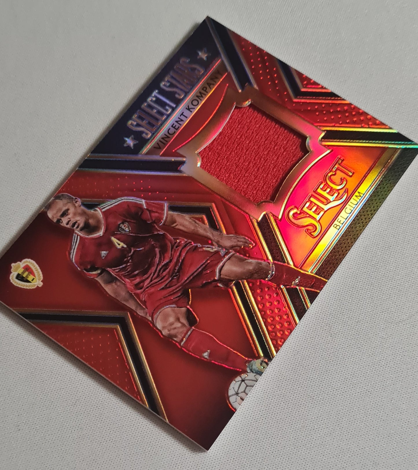 Vincent Kompany - 2015/16 Panini Select Stars Soccer National Team Belgium #ST-VK /Patch /49