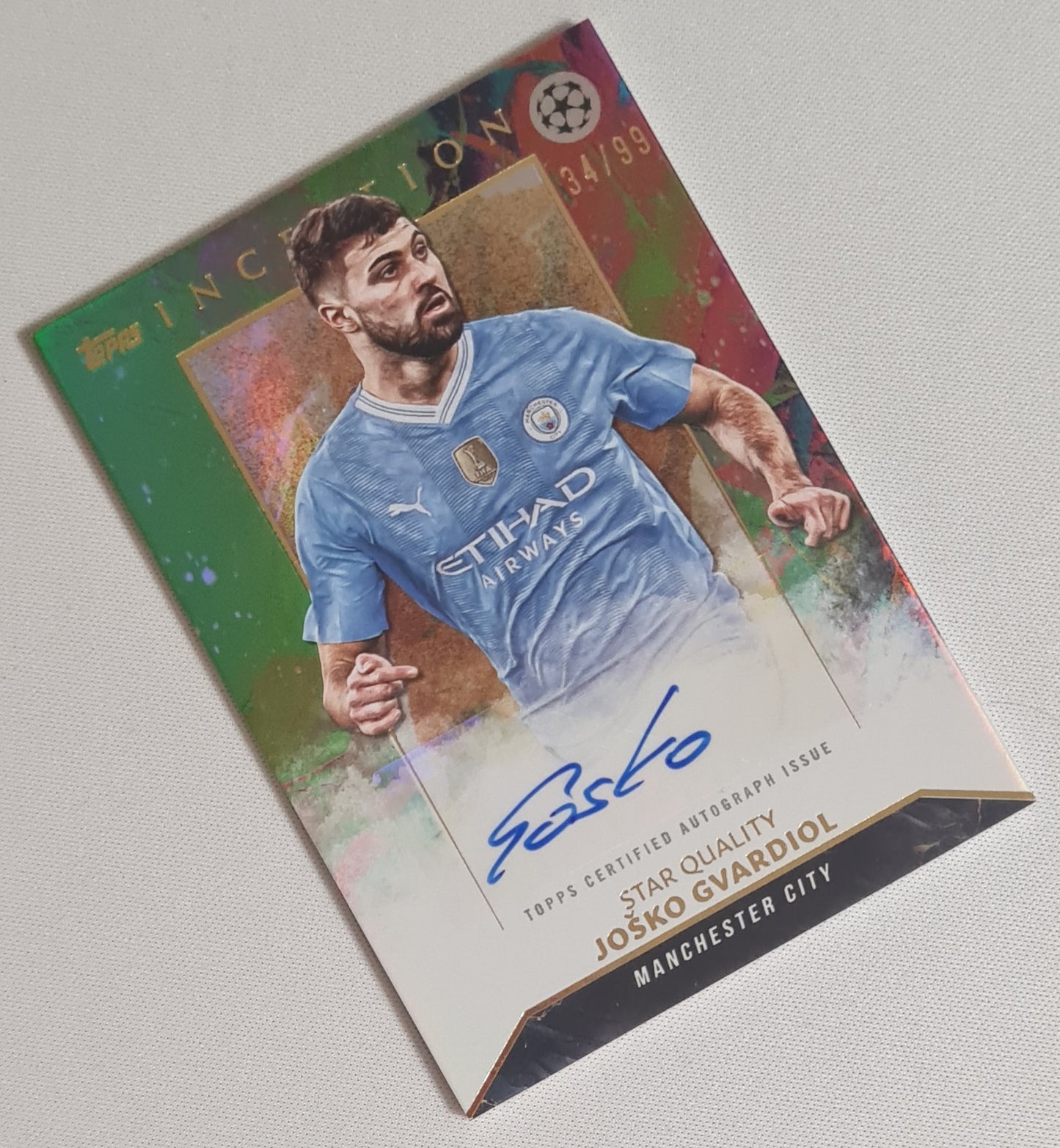 Josko Gvardiol - 2024 Topps Inception Star Quality Manchester City #SQA-JG /99 /Auto