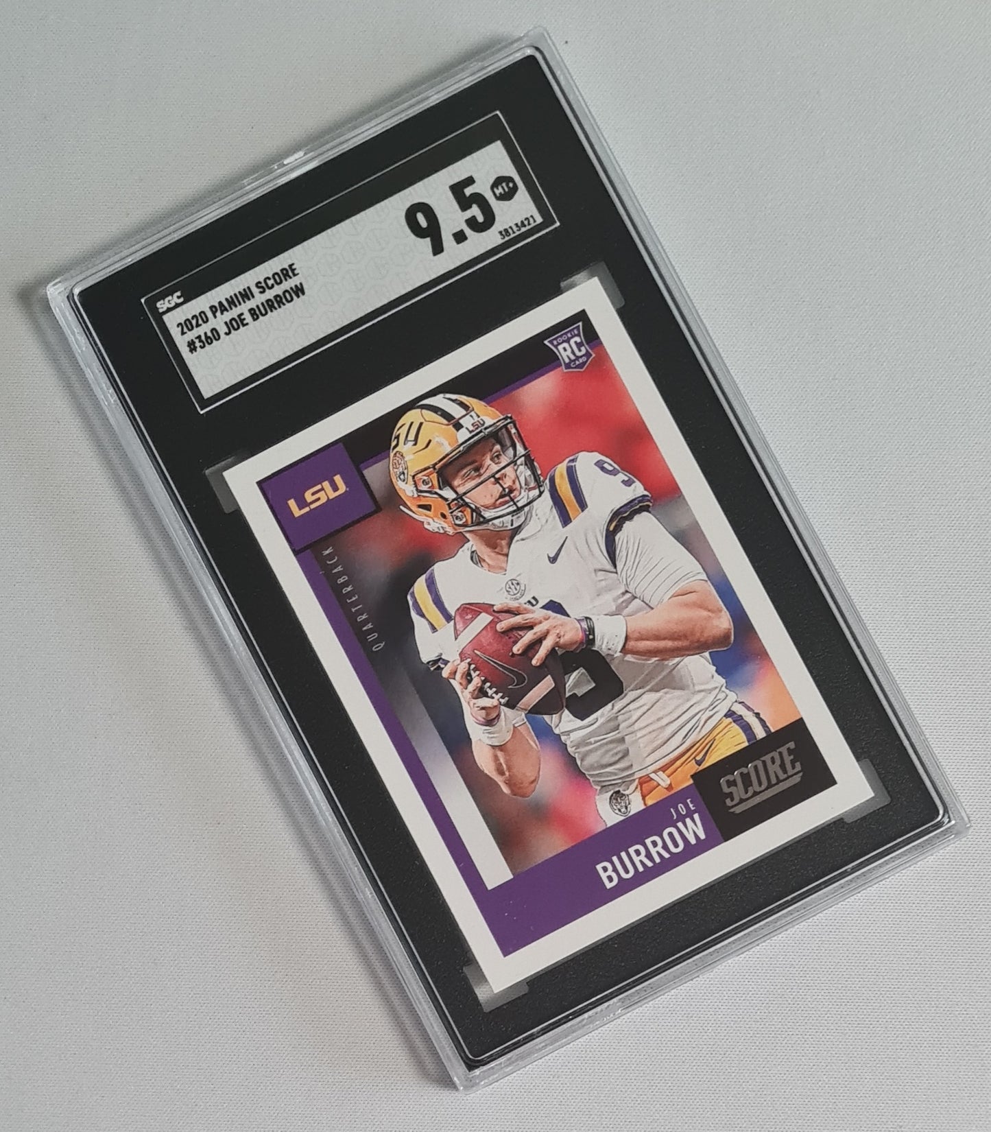 Joe Burrow - 2020 Panini Score LSU Football (RC) #360 SGC 9.5 MINT+