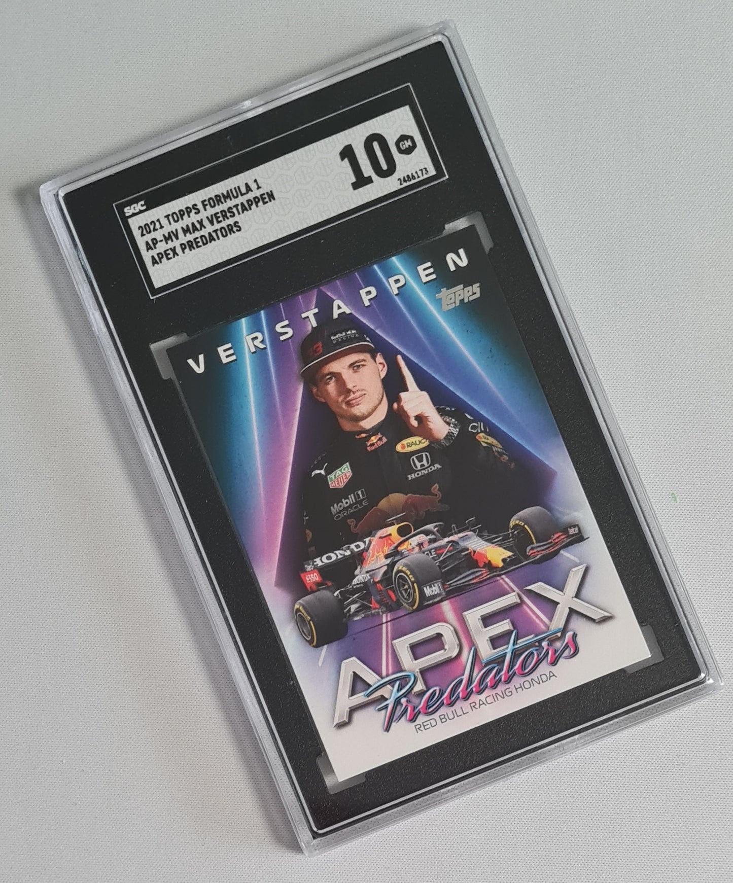Max Verstappen - 2021 Topps Formula 1 Racing APEX Predators #AP-MV SGC 10 GEM MINT