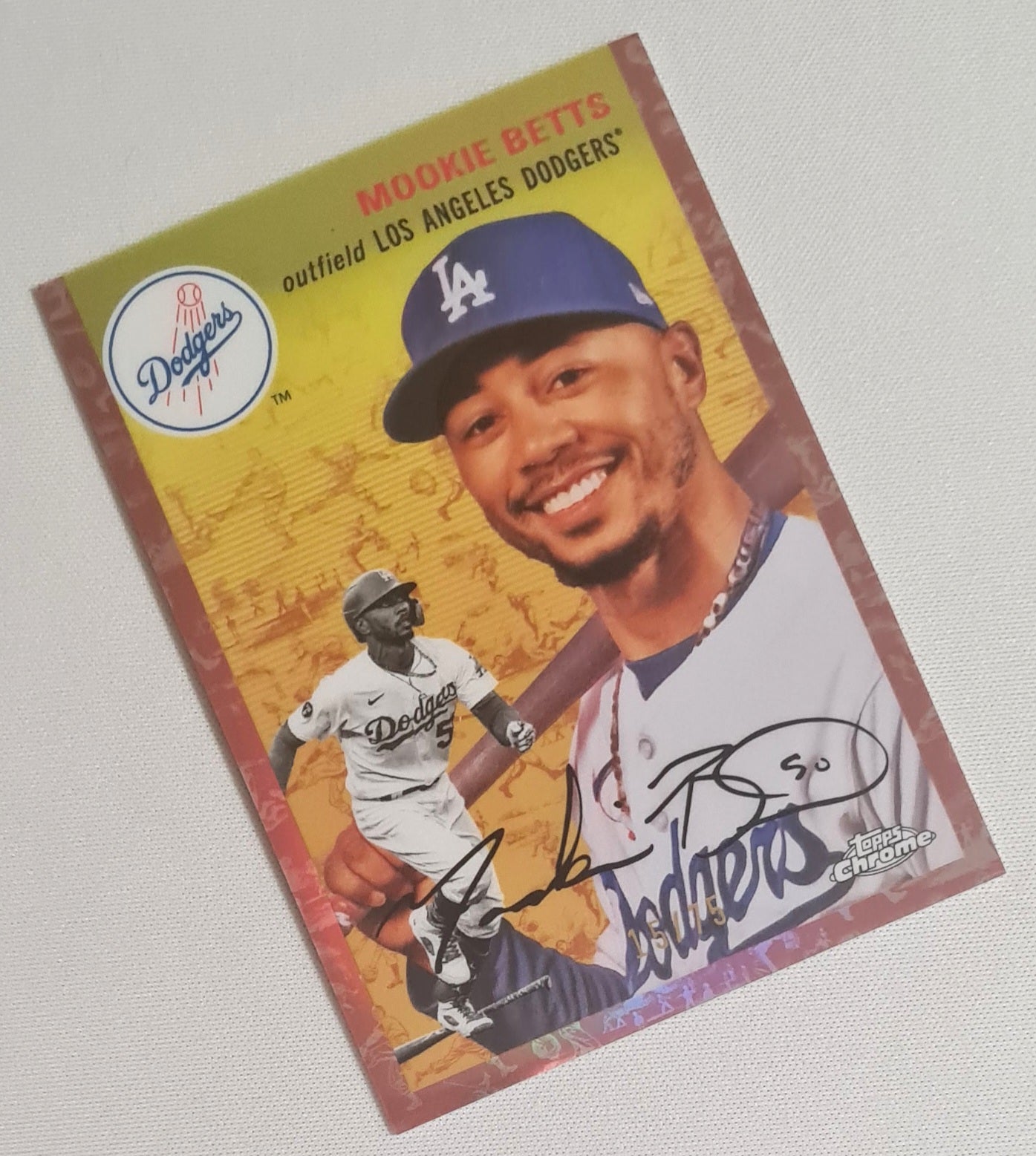 Mookie Betts - 2023 Topps MLB Los Angeles Dodgers #218 /75 /Auto