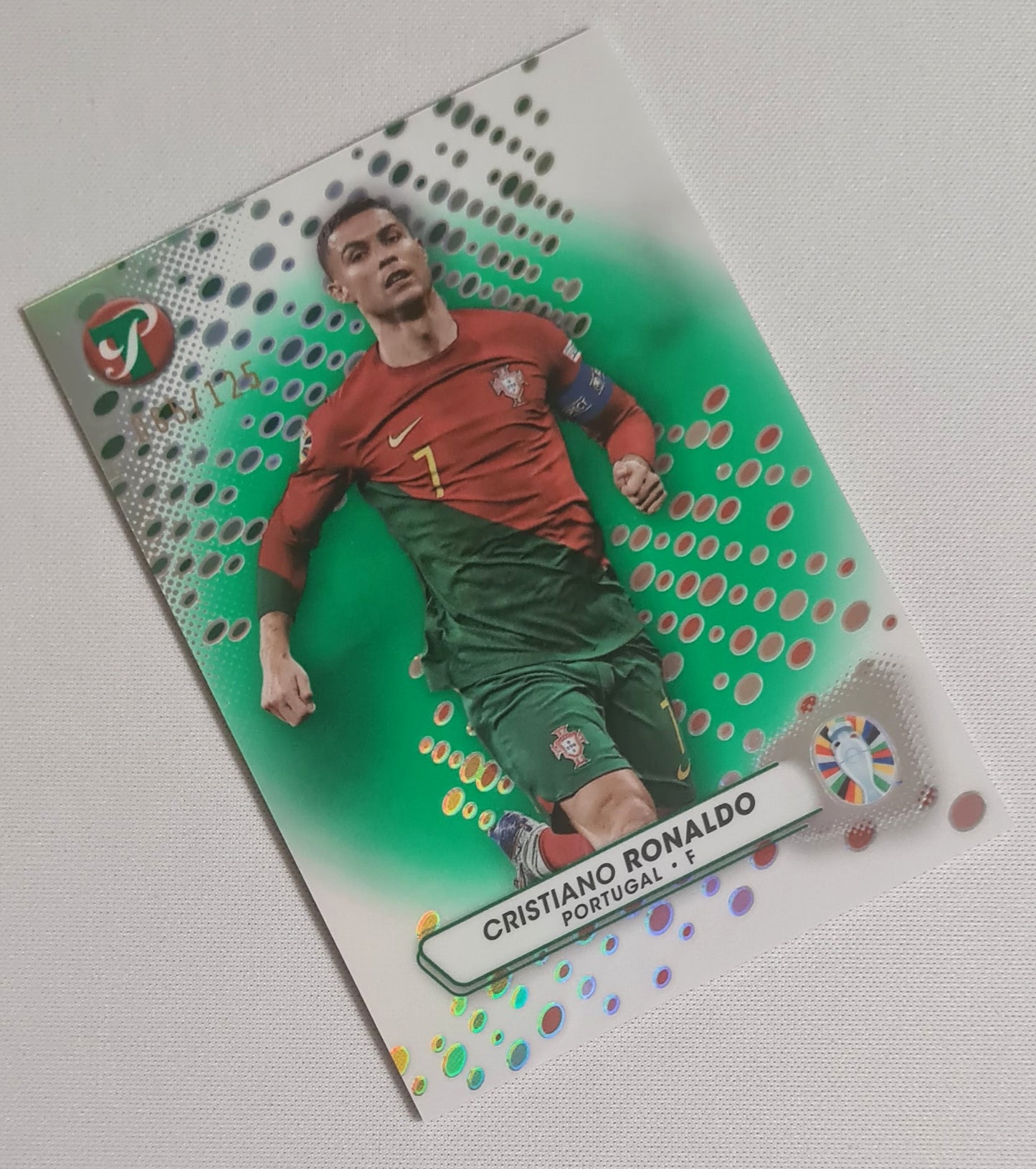 Cristiano Ronaldo - 2023 Topps Road to UEFA Euro 2024 #131 Green /125