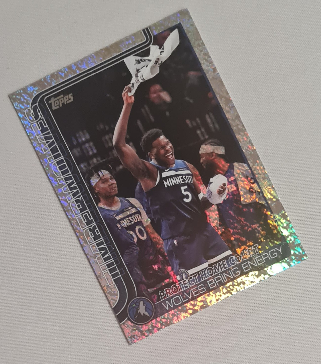 Timberwolves - 2025 Topps NBA Basketball Minnesota Timberwolves "Protect Home Court" #287 Sand Glitter