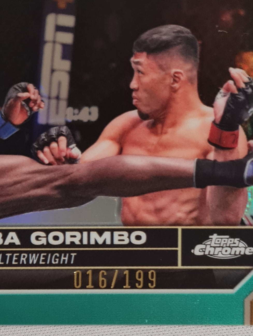 Themba Gorimbo - 2024 Topps Chrome UFC Fighter Aqua Refractor (RC) /199 #188