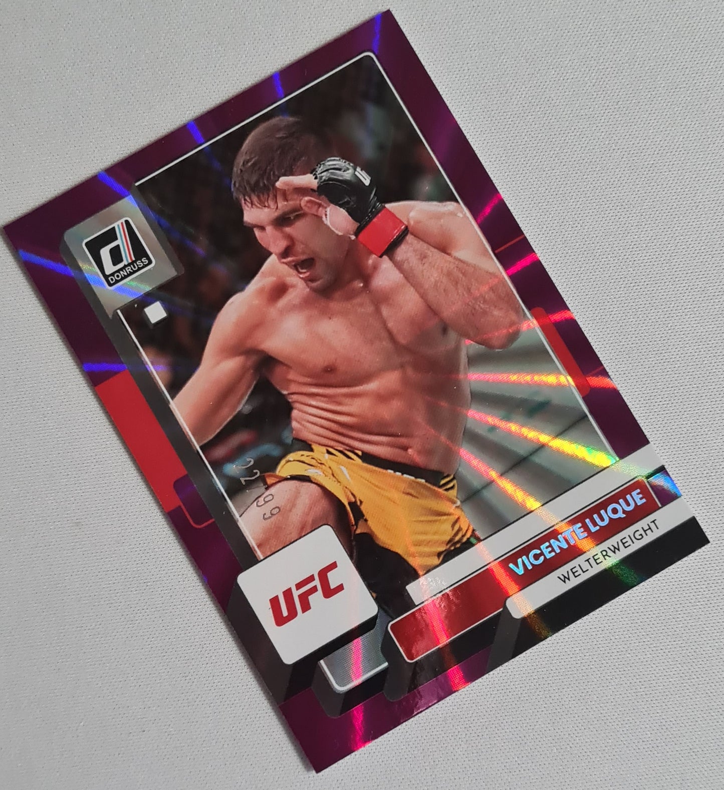 Vicente Luque - 2023 Panini Donruss UFC Fighter #81 Purple Laser