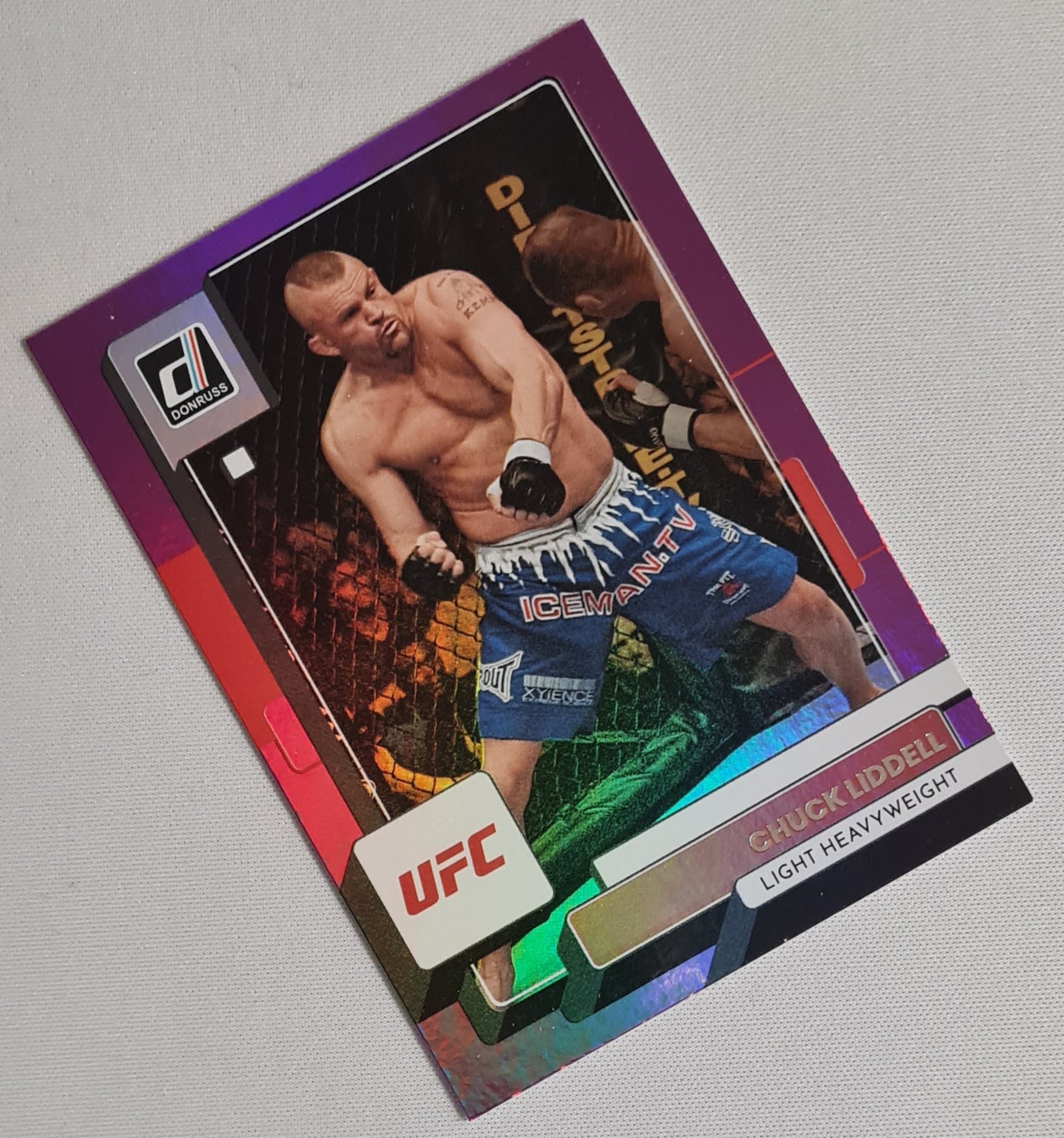 Chuck Liddell - 2023 Panini Donruss UFC Fighter Purple Flood #3