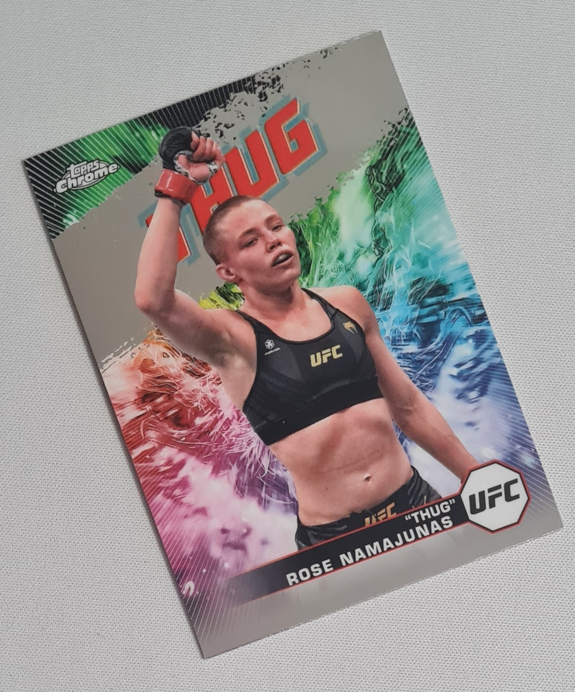 Rose Namajunas - 2024 Topps Chrome "Thug" UFC Fighter Flyweight #AKA-5