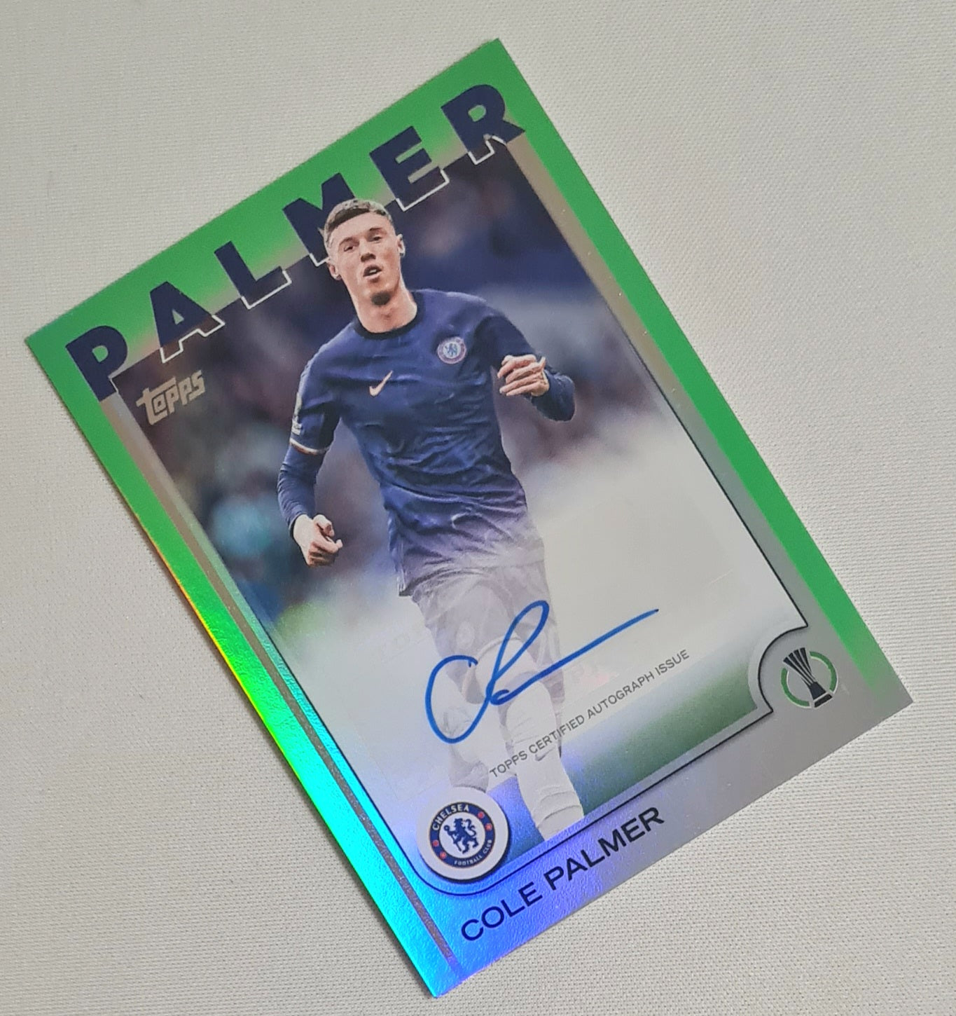 Cole Palmer - 2025 Topps UEFA Green Auto /199 #A-CP
