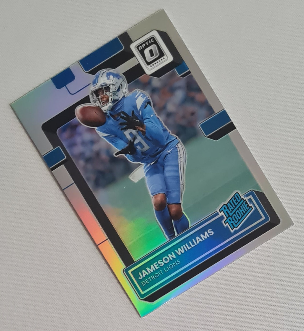 Jameson Williams - 2022 Panini Donruss Optic Football NFL Detroit Lions Ratd Rookie #208 Refractor