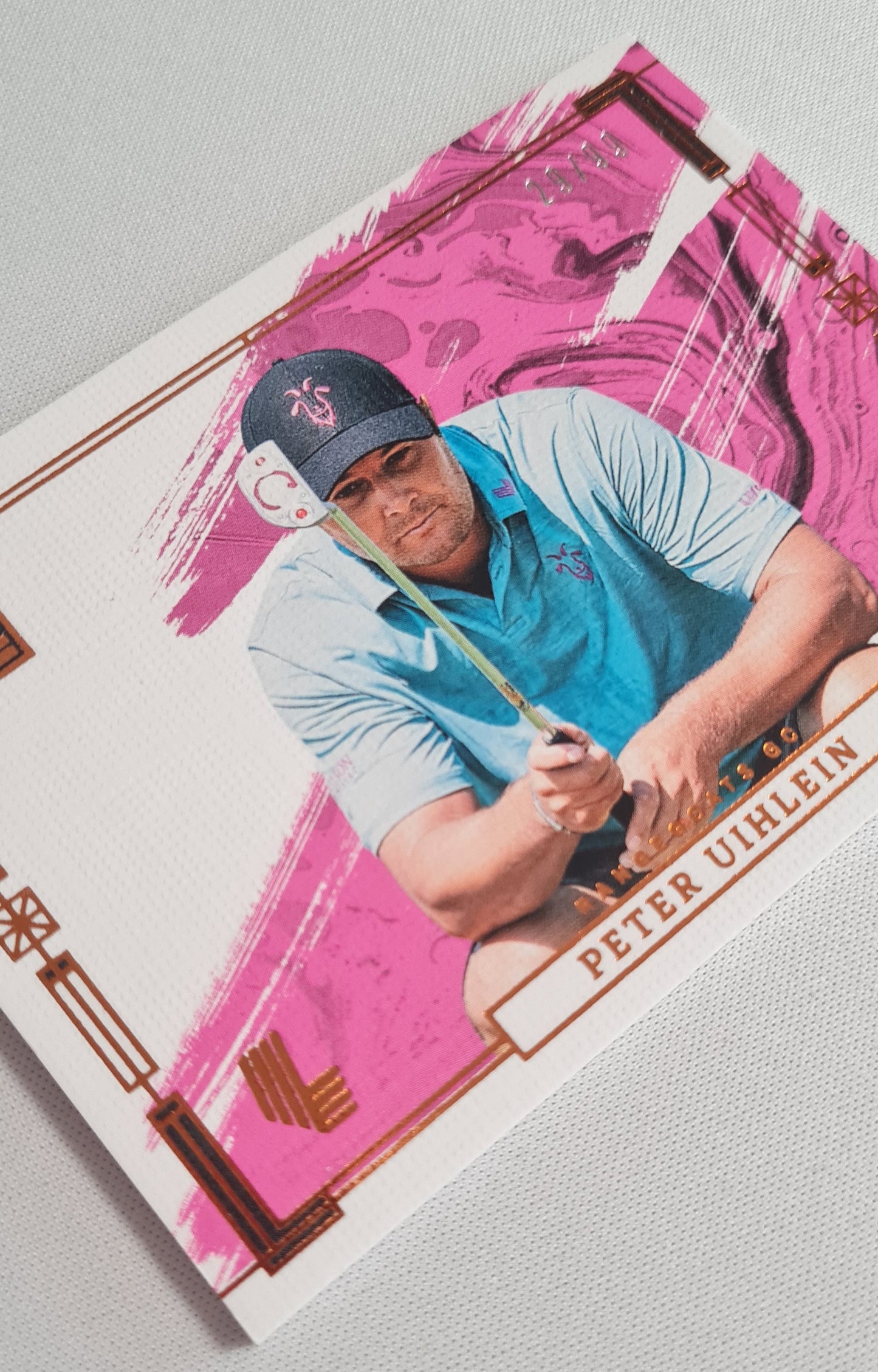 Peter Uihlein - 2024 Panini Impeccable Liv Golf RANGE GOATS GC #70 Pink /99