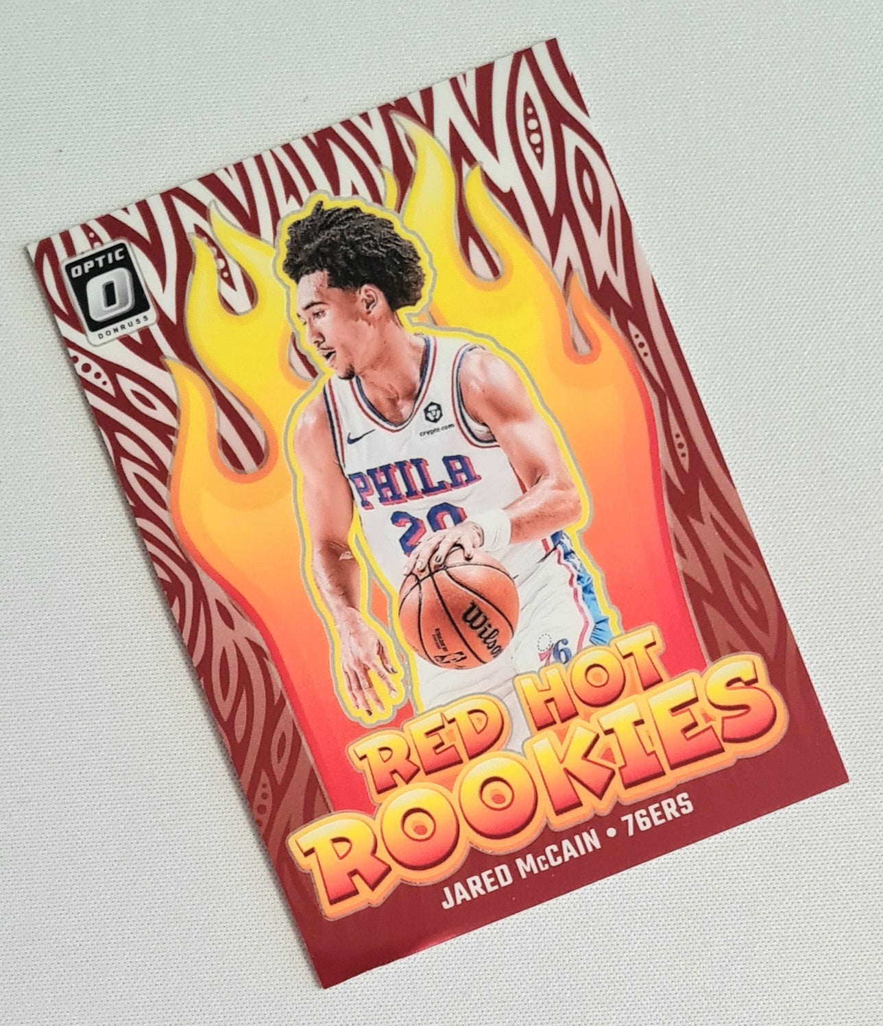 Jared McCain - 2024/25 Panini Donruss Optic RED HOT ROOKIES Basketball NBA Philadelphia 76ers #12