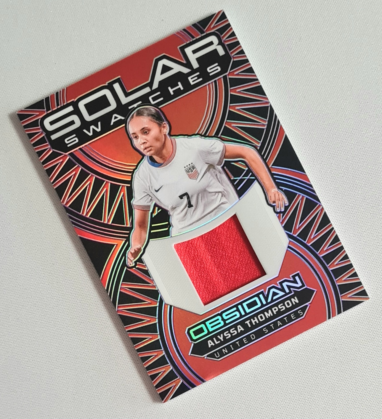 Alyssa Thompson - 2024/25 Panini Obsidian Soccer Solar Swatches #SS-ATH /50 / Patch