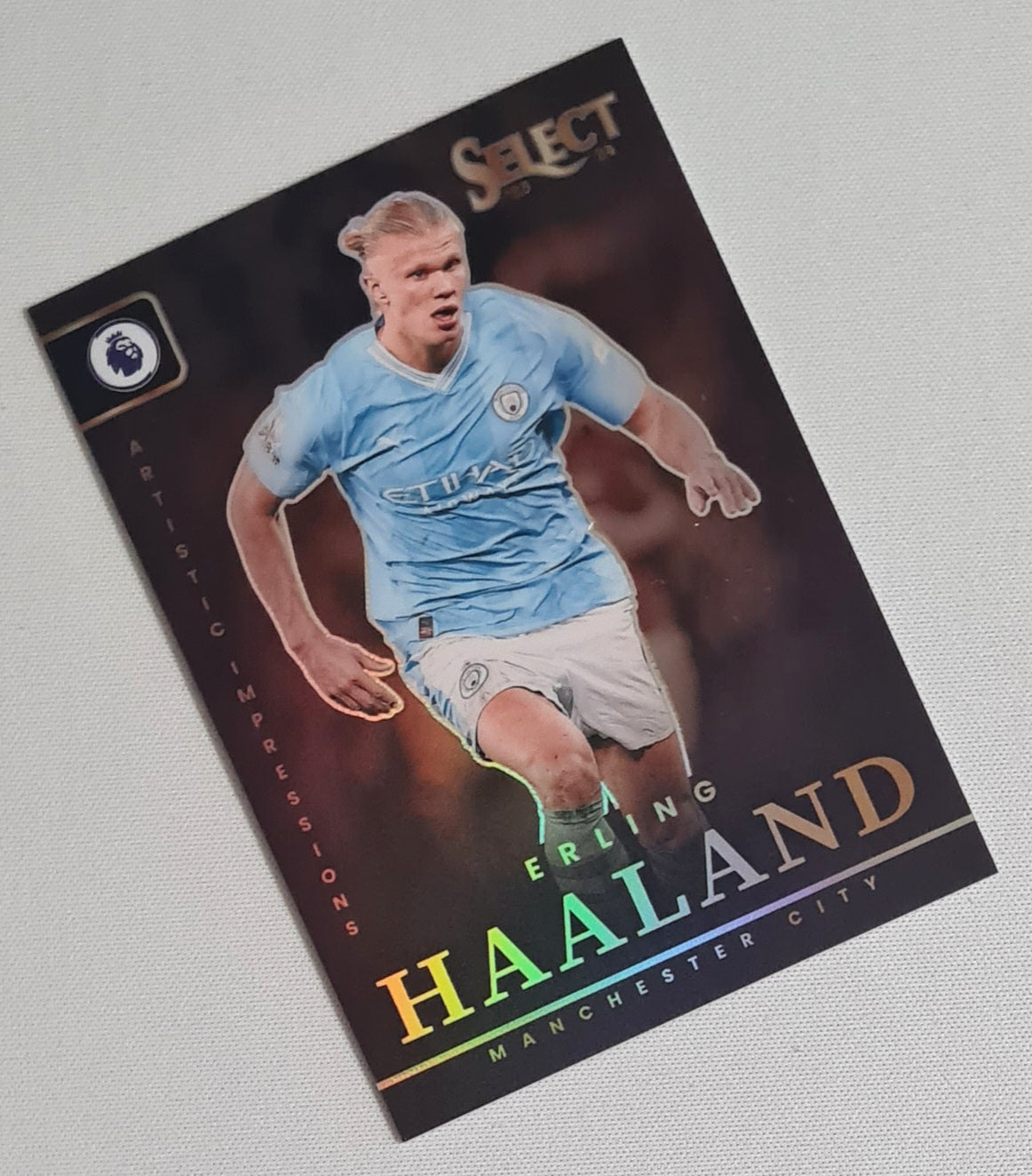 Erling Haaland - 2023/24 Panini Select Premier League Soccer Manchester City Artistic Impressions #3 Prizm