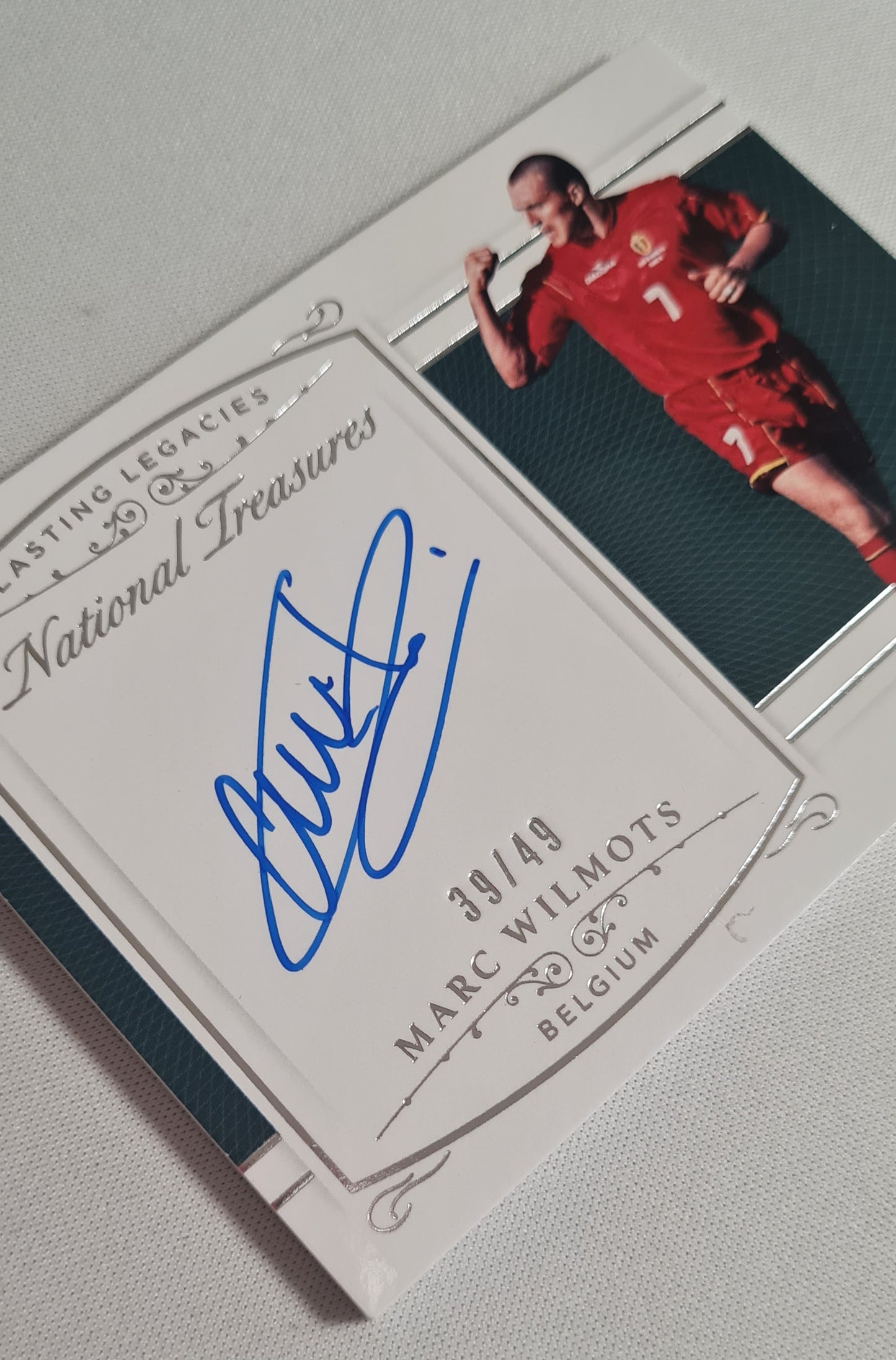 Marc Wilmots - 2018 Panini National Treasures Soccer Team Belgium Lasting Legacies #LL-MW /49 /Autograph