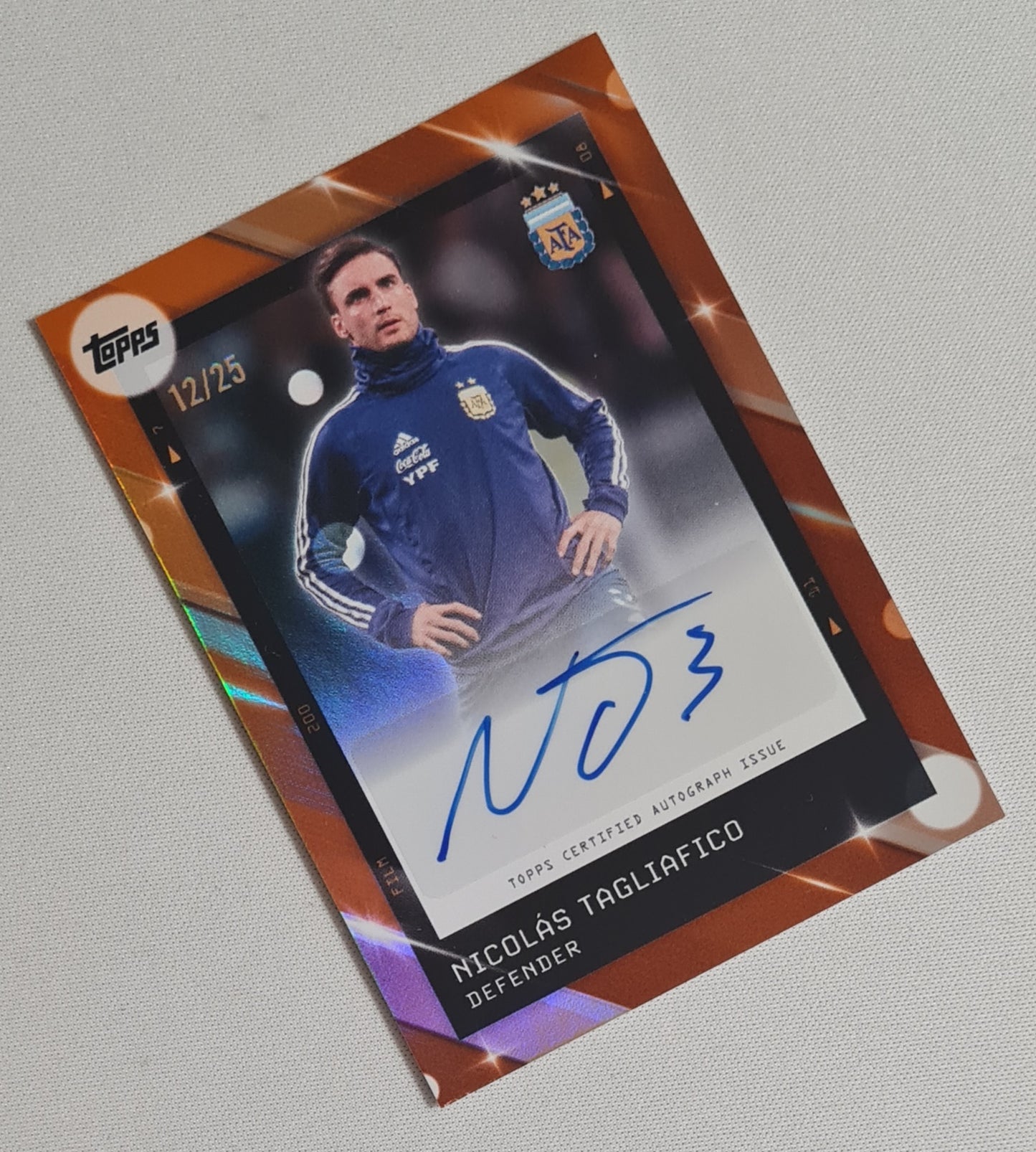 Nicolas Tagliafico - 2025 Topps National Team Argentina #AA-NT /25 /Autograph
