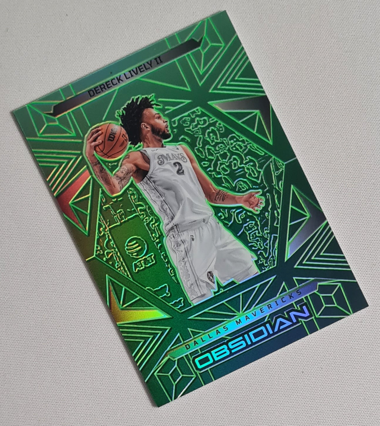 Dereck Lively II - 2024/25 Panini Obsidian Basketball NBA Dallas Mavericks #47 Green /25