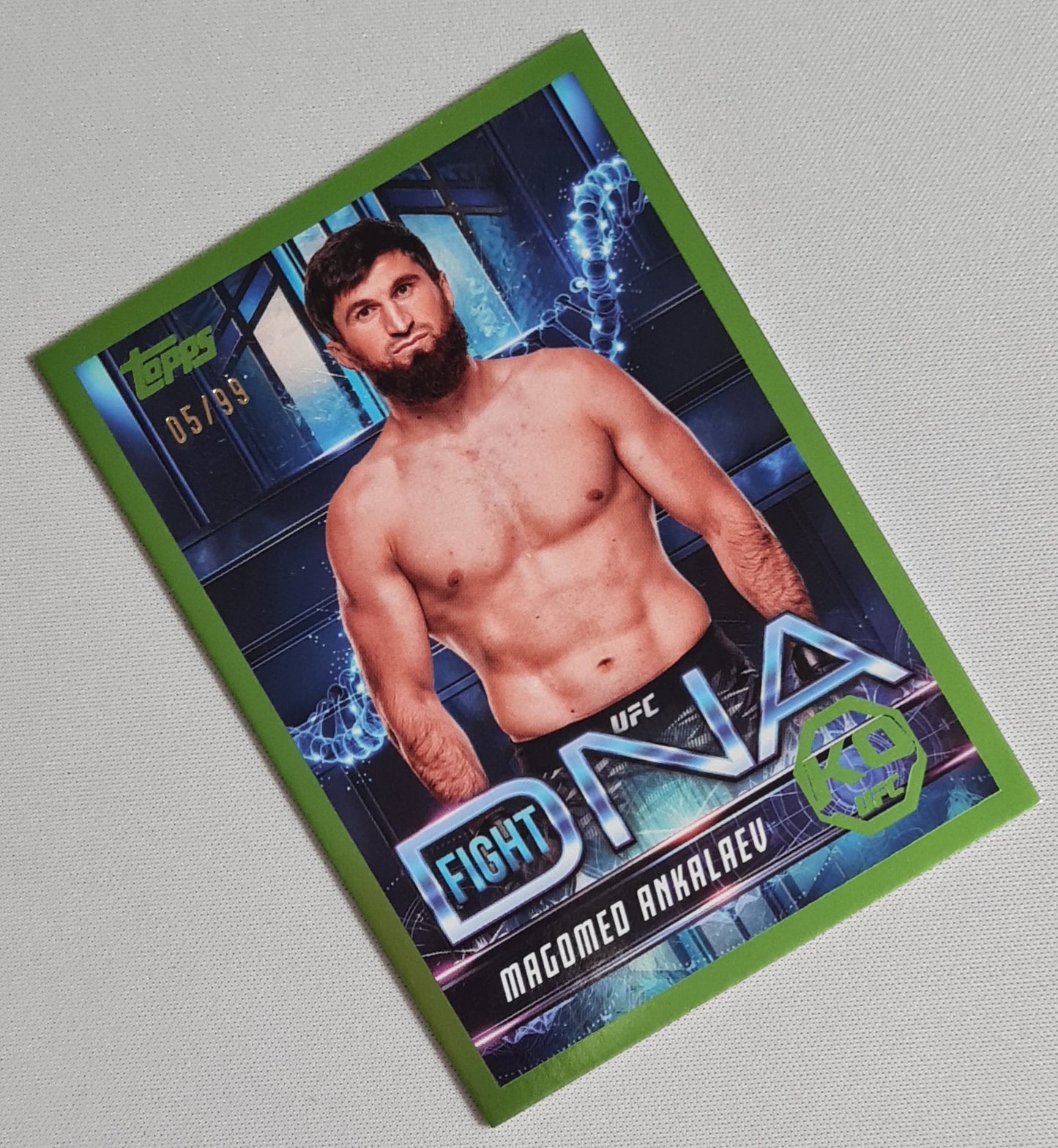 Magomed Ankalaev - 2025 Topps UFC Fighter Light Heavyweight DNA KO Fighter #FD-1 /99