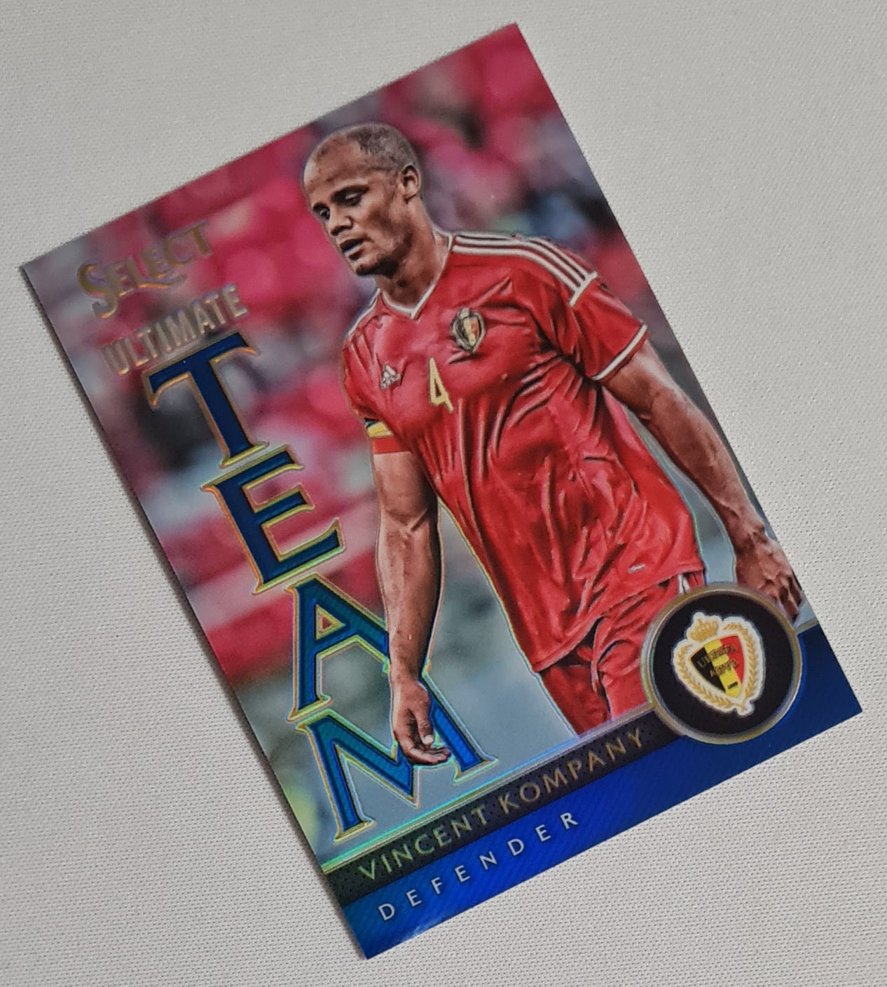 Vincent kompany - 2015/26 Panini Select Soccer Ultimate Team Italia #9 Blue Refractor /299