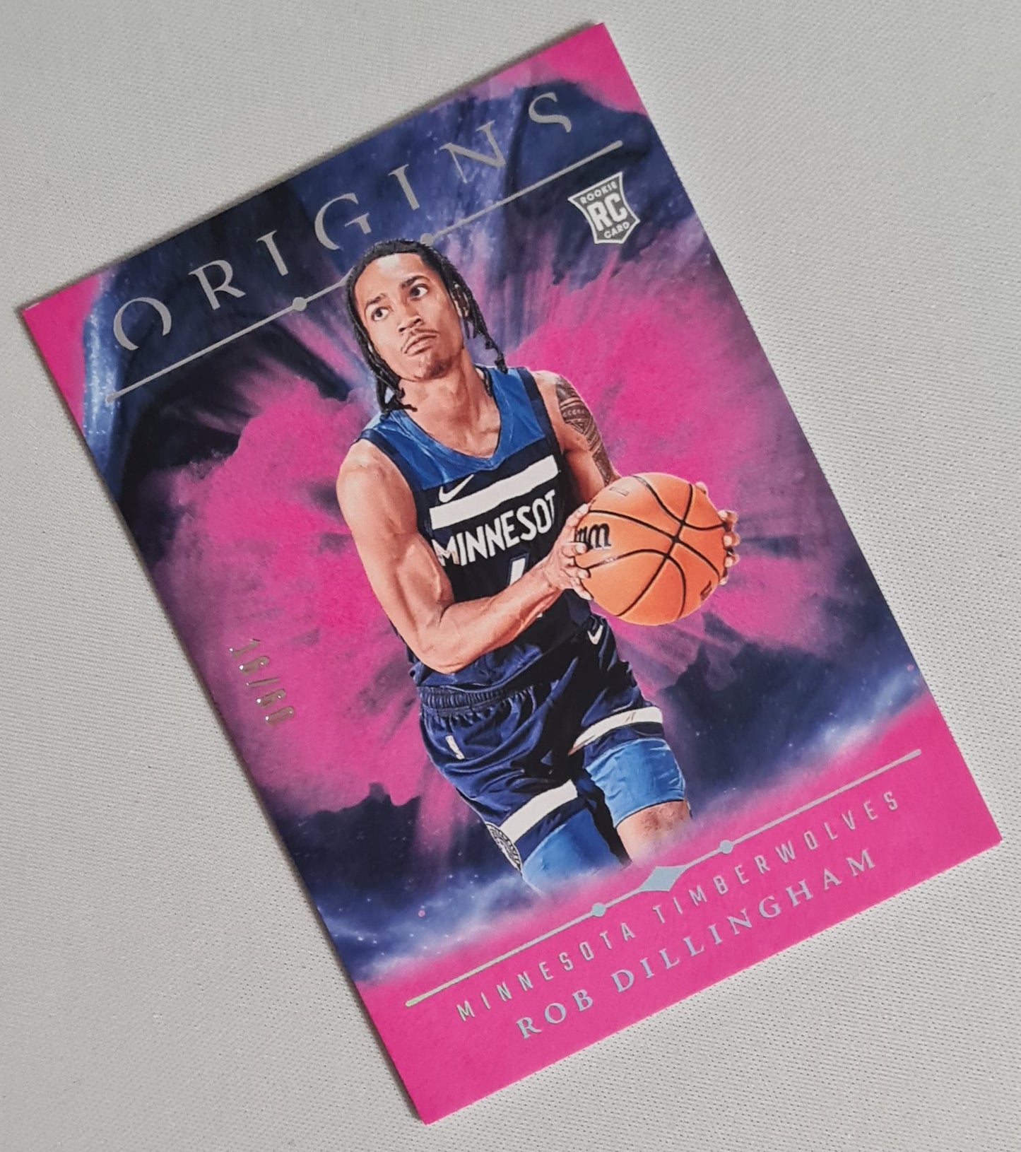 Rob Dillinngham - 2024/25 Panini Origins Basketball NBA Timberwolves (RC)#76 Pink /60