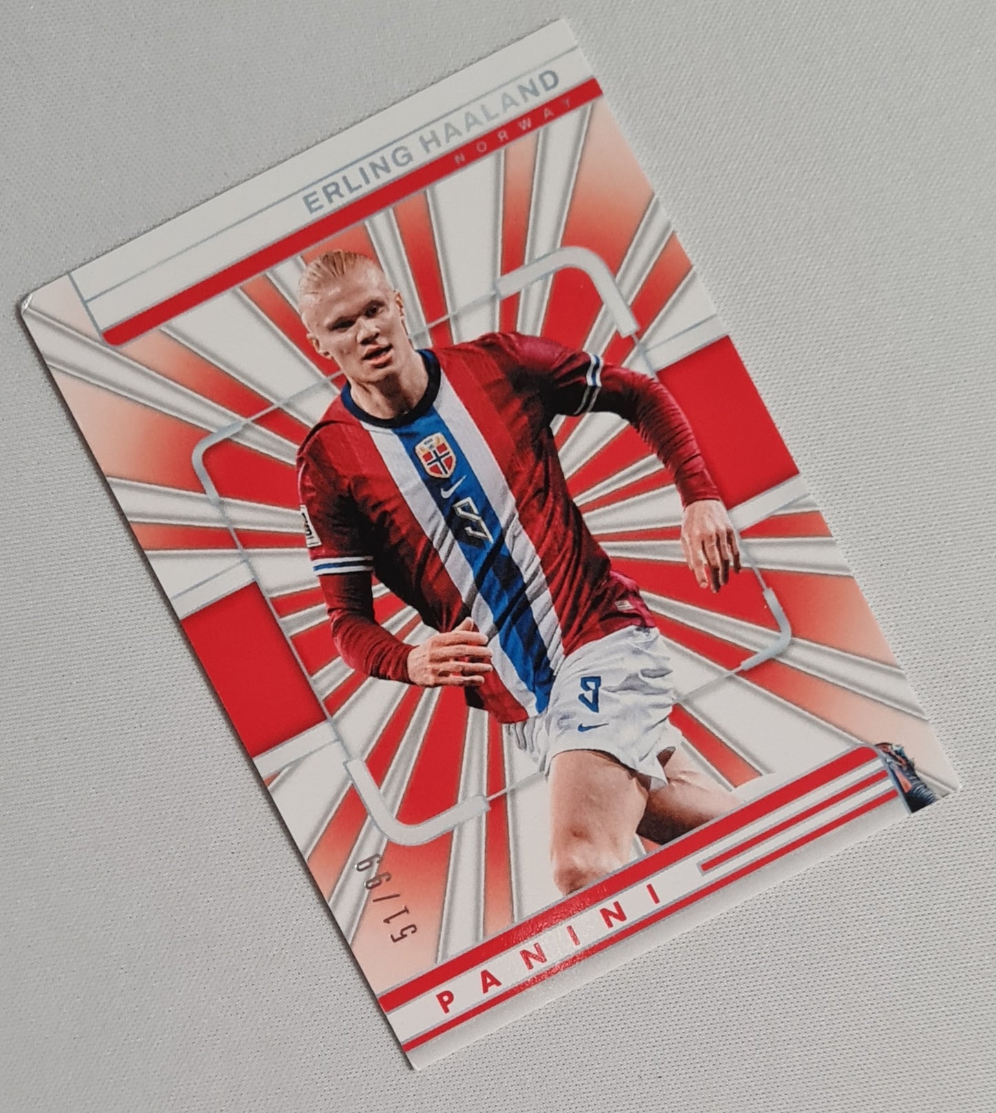 Erling Haaland - 2025 Panini America National Team Norway #32 /99 (Read)