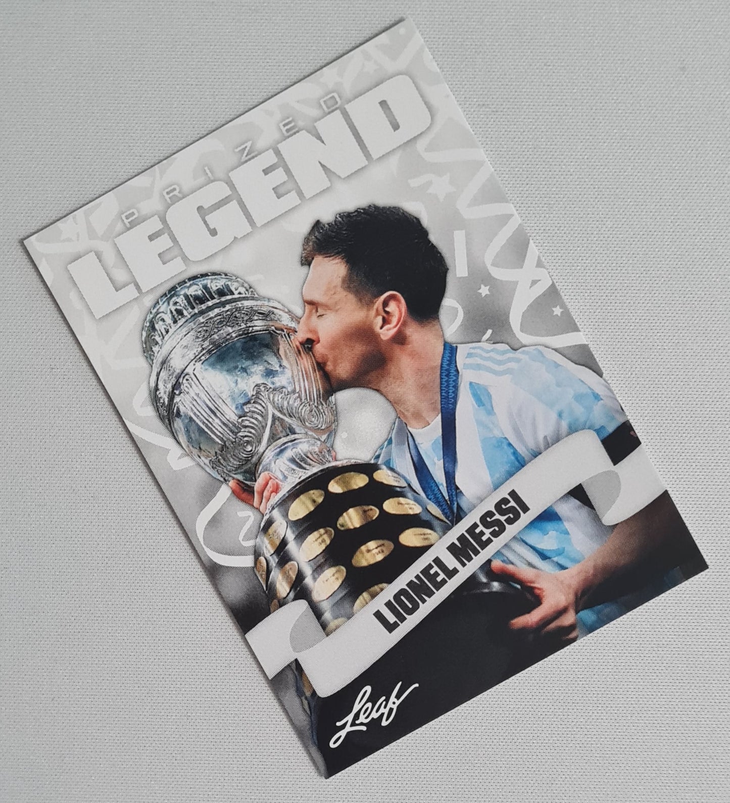 Lionel Messi - 2024 Leaf Trading Cards Soccer Prized Legend #26