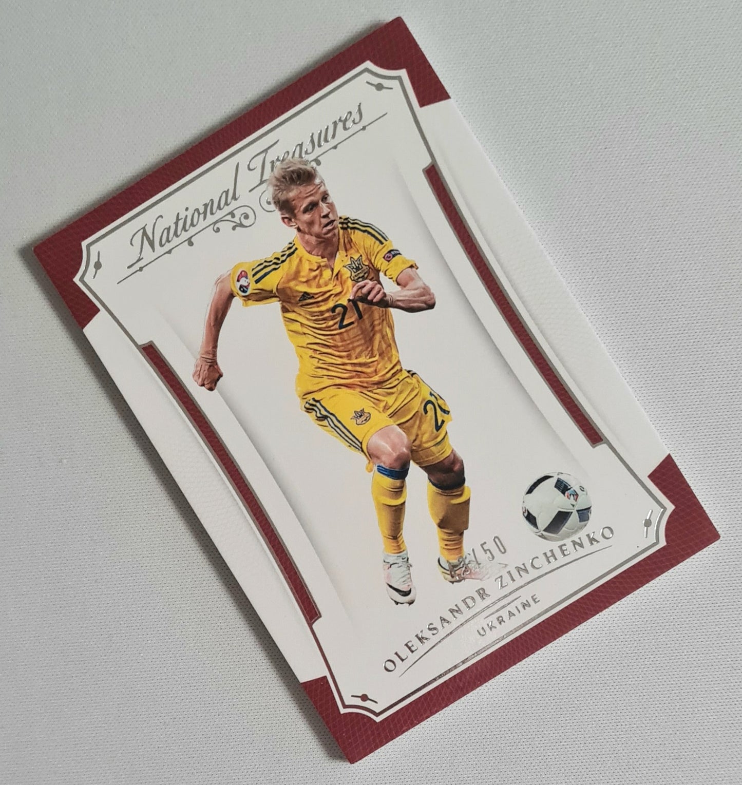 Oleksandr Zinchenko - 2018 Panini National Treasures Soccer National Team Ukraine #57 /50