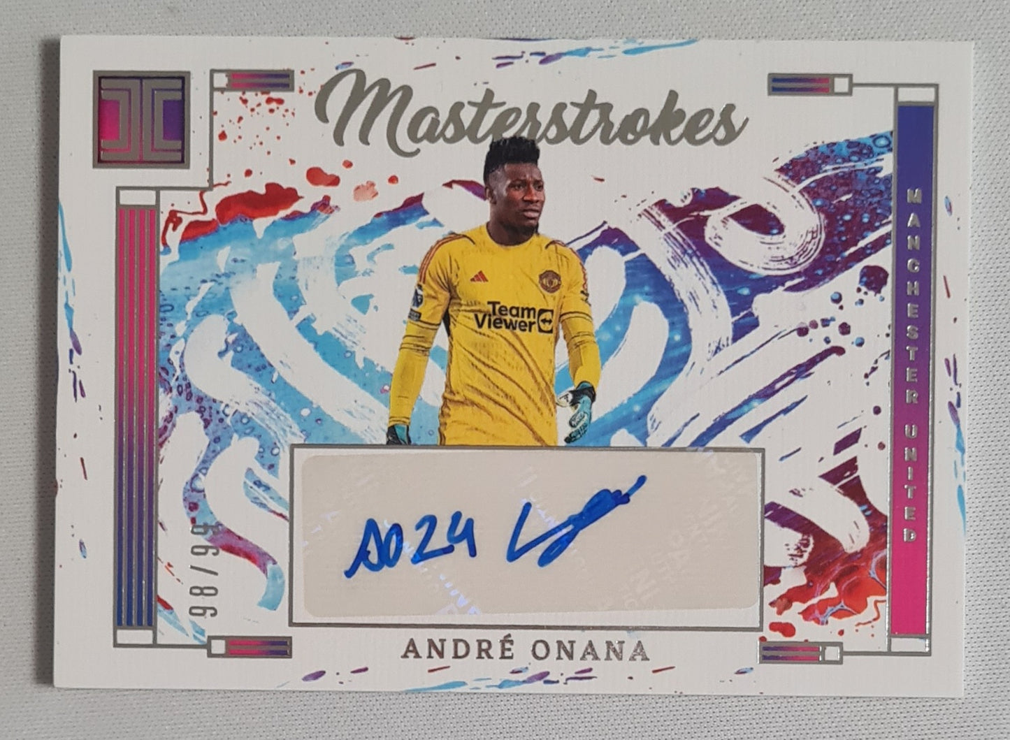 Andre Onana - 2023/24 Panini Impeccable Premier League MASTERSTROKES #M-AOA /Auto