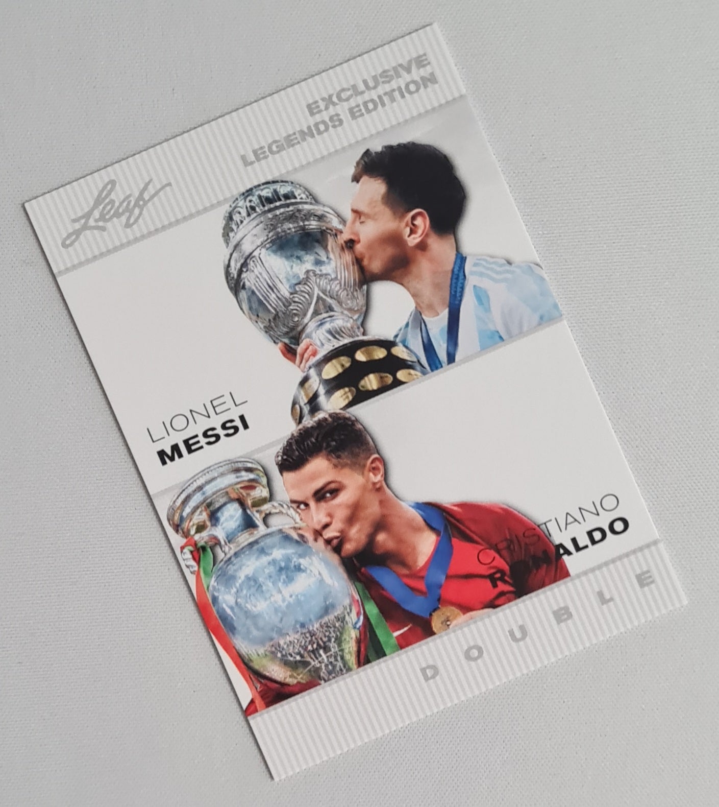 Lionel Messi & Cristiano Ronaldo - 2024 Leaf Exclusive Legends Edition Double #ELE-24