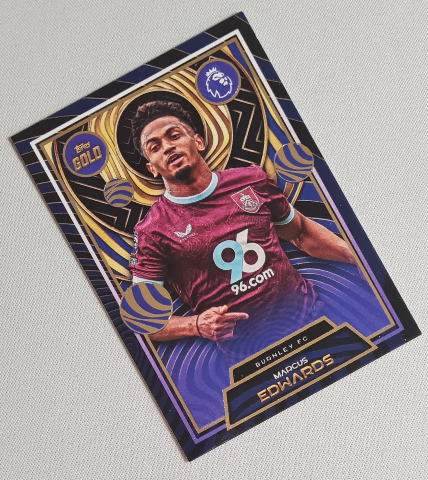 Marcus Edwards - 2025 Topps Gold Soccer Burnley FC - CURRENT STARS -