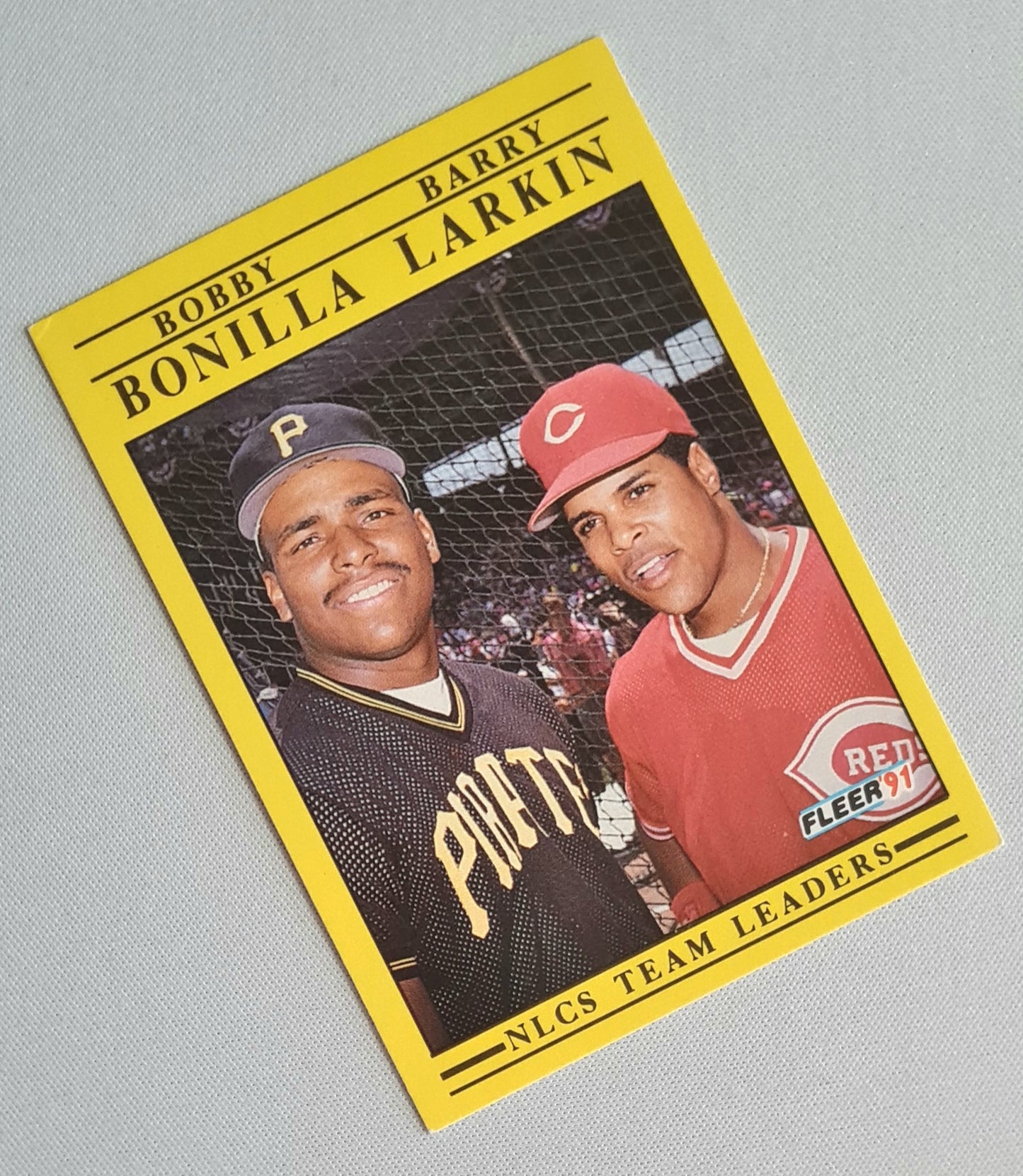 Bobby Bonilla & Barry Larkin - 1990 Fleer Corp. Super Star Specials - MLB NLCS Team Leaders #711