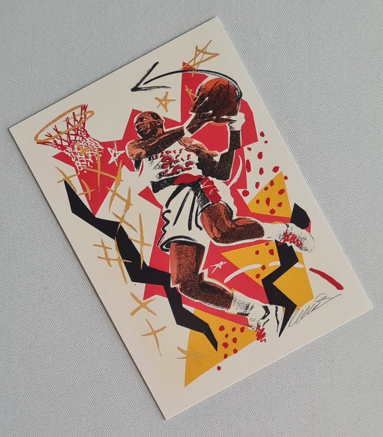 Clyde Drexler - 1990 NBA Properties Inc. NBA Hoops Basketball Portland Trailblazers #376