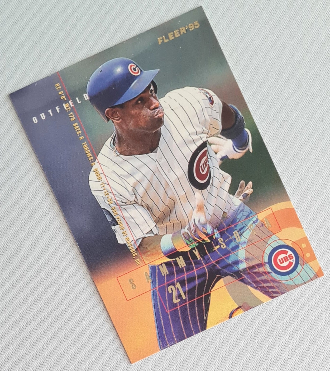 Sammy Sosa - 1994 Fleer MLB Baseball Chicago Cubs #424