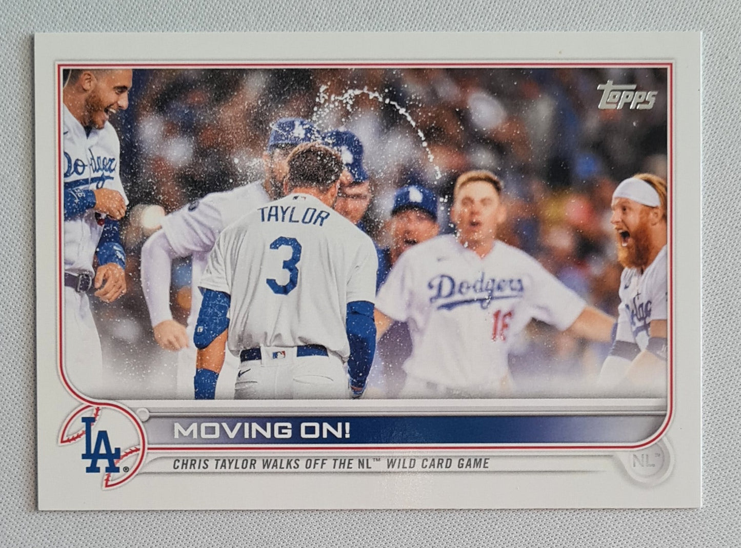 L.A. Dodgers - 2022 Topps MLB Baseball Dodgers Wild Card Game - Moving on! #238