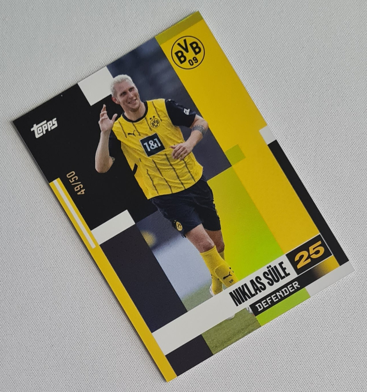 Niklas Sule - 2024 Topps FC Club Product BVB 09 #FS-NS Refractor /50