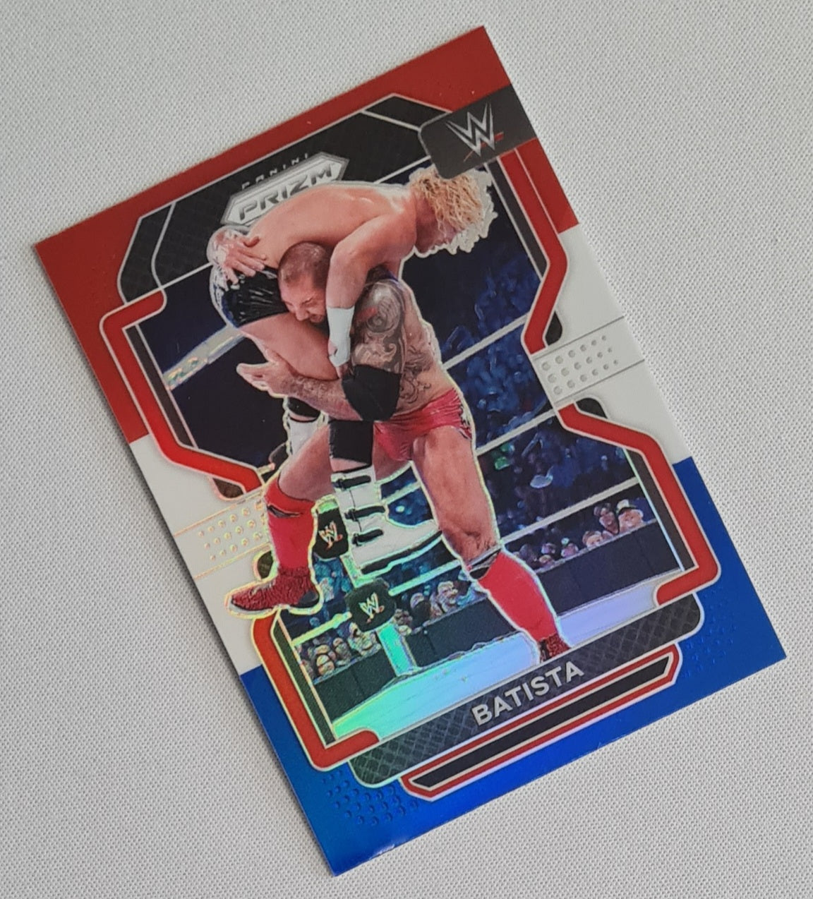 Batista - 2022 Panini Prizm WWE Wrestling Legends #196 Red White & Blue Prizm