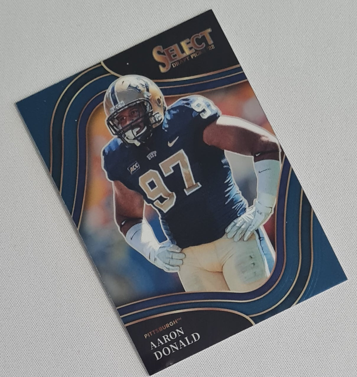 Aaron Donald - 2022 Panini Select Draft Picks Football Pitt #125 Field Level