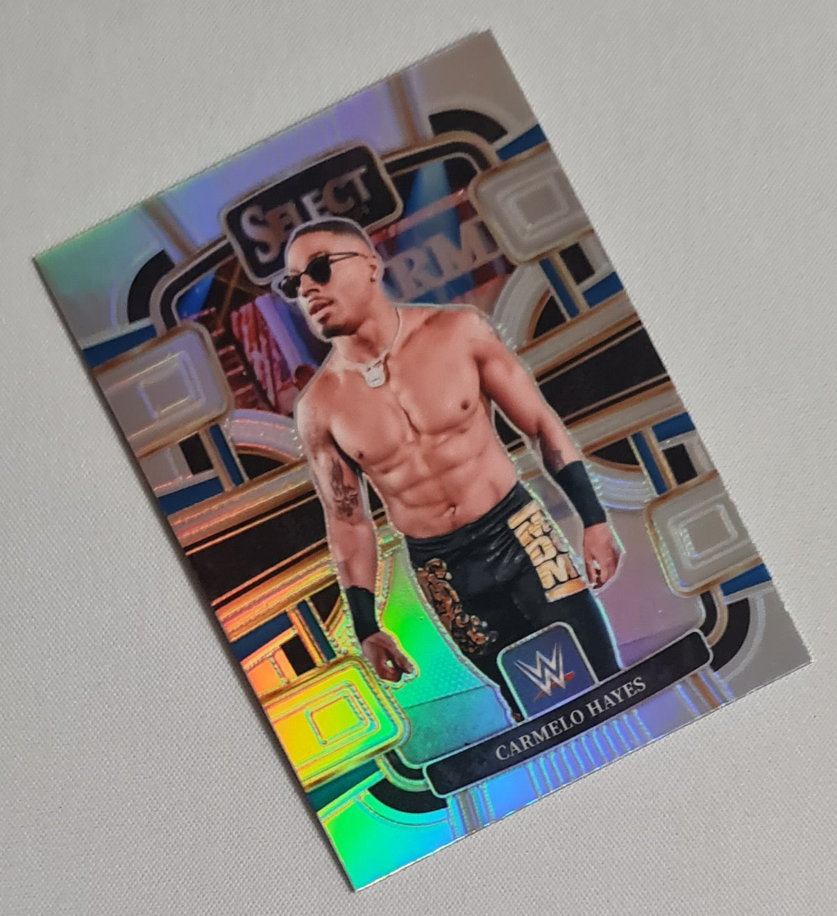 Carmelo Hayes - 2024 Panini Select WWE Wrestling SMACK DOWN #14 Concourse Prizm