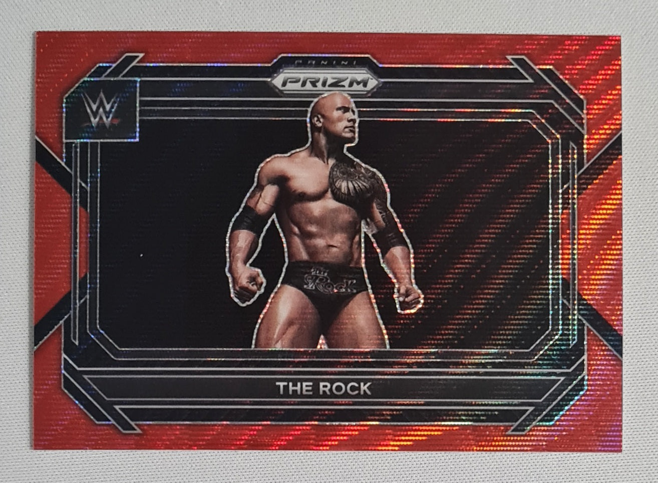 The Rock - 2023 Panini Prizm WWE Wrestling Legends #41 Red Prizm