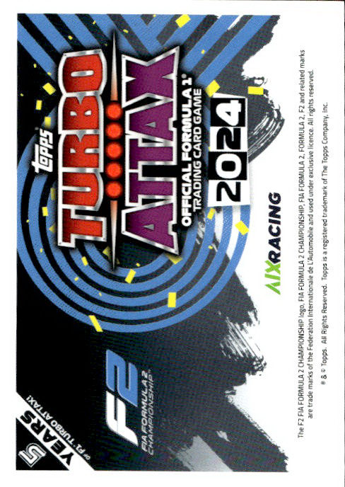 Joshua Durksen - 2024 Topps F1 Turbo Match Attax Turbo Charged #265