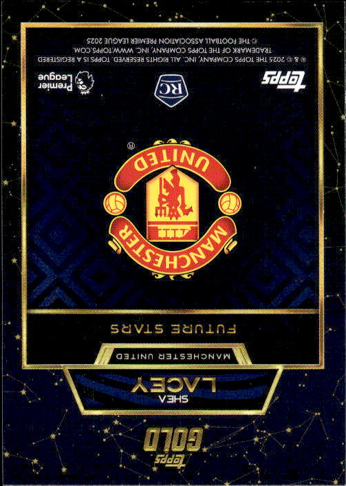 Shea Lacey - 2025/26 Topps Premier League Gold Future Stars Manchester United