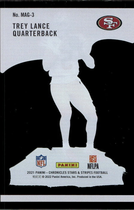 Trey Lance - 2021 Panini Chronicles Stars & Stripes #MAG-3 San Francisco 49ers